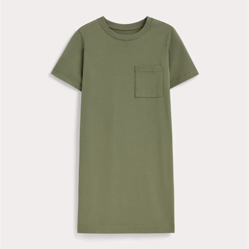 Everlane Olive‎ Green Shirt Dress size L - Picture 7 of 7